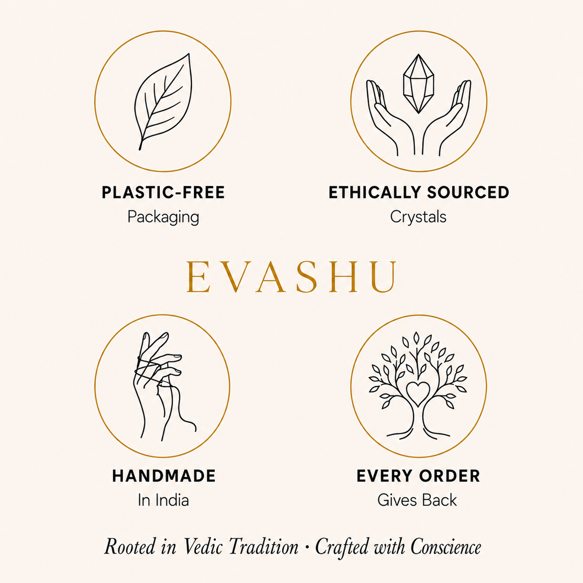 Serpentine Bracelet by Evashu Crystals with sourcing, handmade and brand values