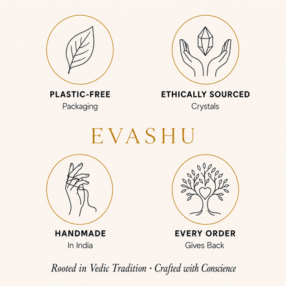 Serpentine Bracelet by Evashu Crystals with sourcing, handmade and brand values