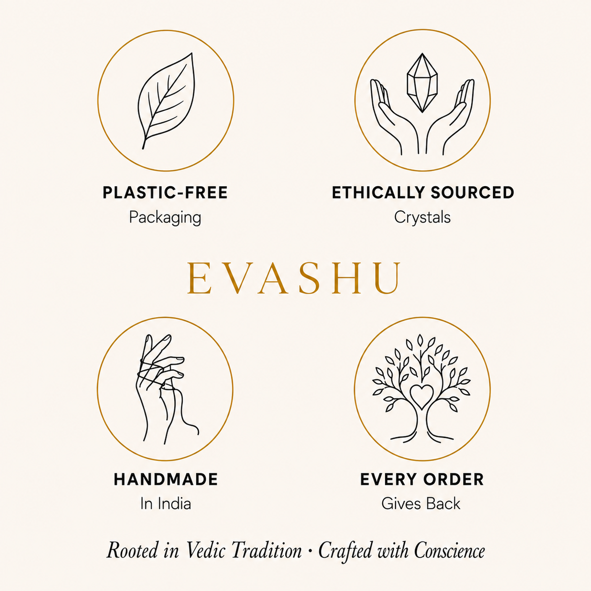 Sunstone Bracelet by Evashu Crystals with sourcing, handmade and brand values