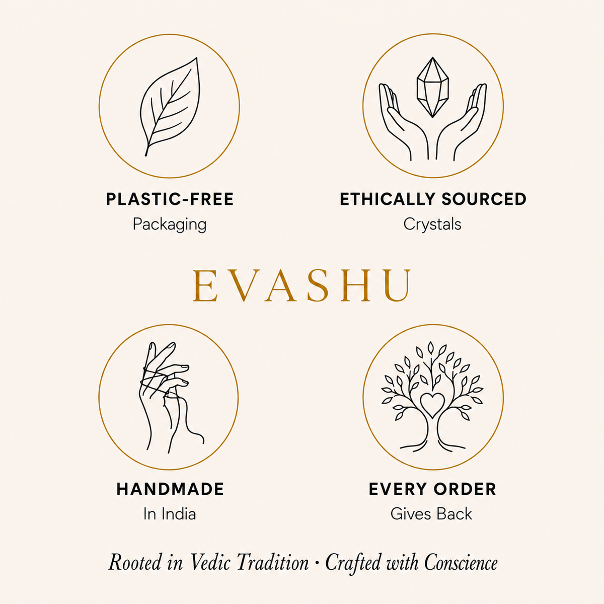 Sunstone Pencil Pendant by Evashu Crystals with sourcing, handmade and brand values
