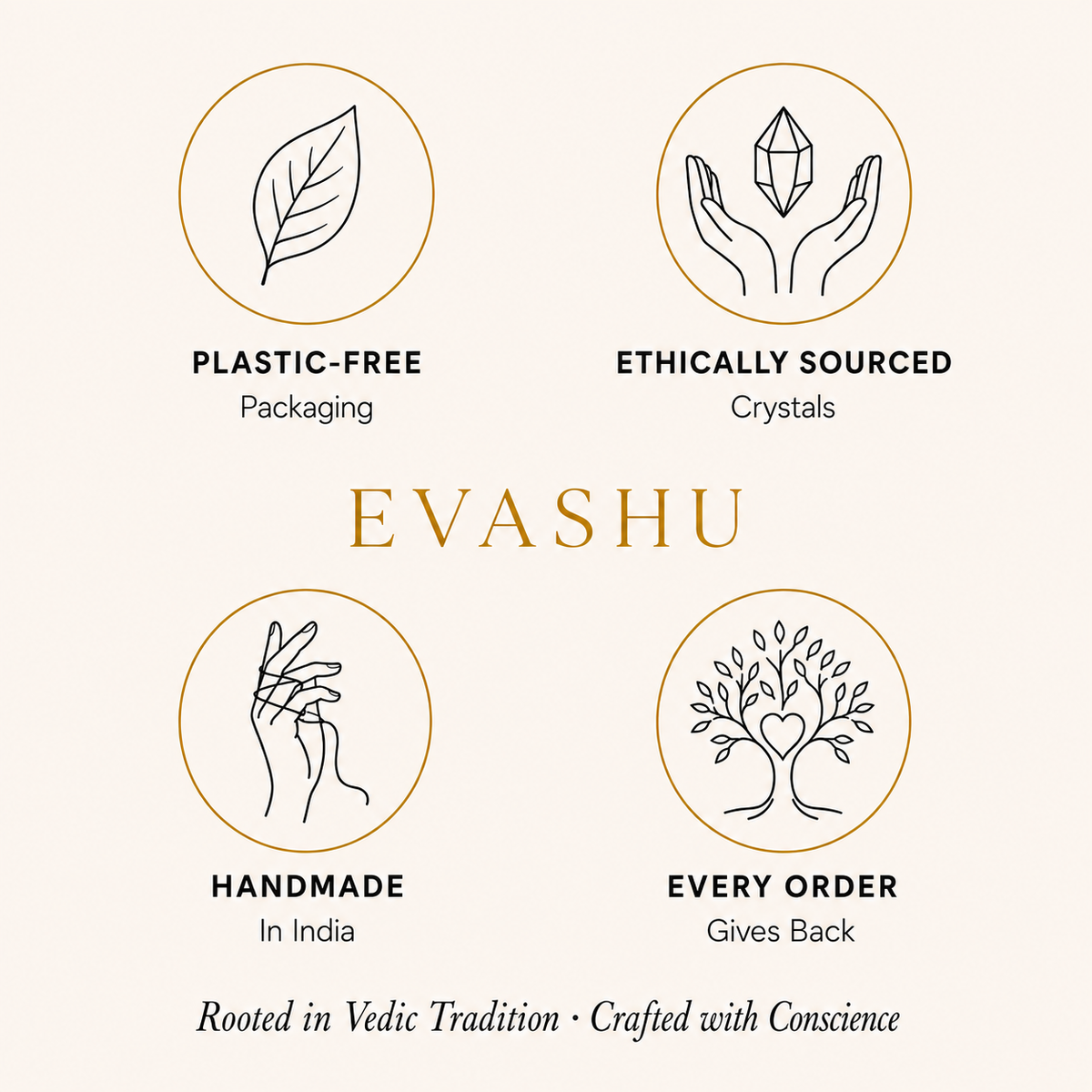 Yellow Aventurine Bracelet by Evashu Crystals with sourcing, handmade and brand values