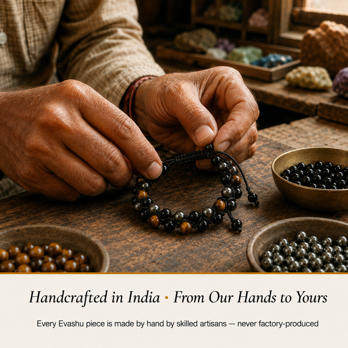 Black Obsidian and Tiger Eye Bracelet product information