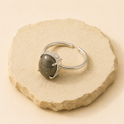 Pyrite Adjustable Ring product information