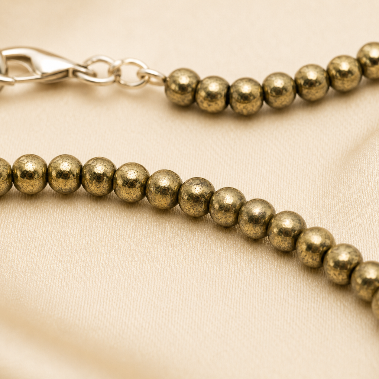 Natural Pyrite Anklet Set — 2 or 4 Pack for Abundance