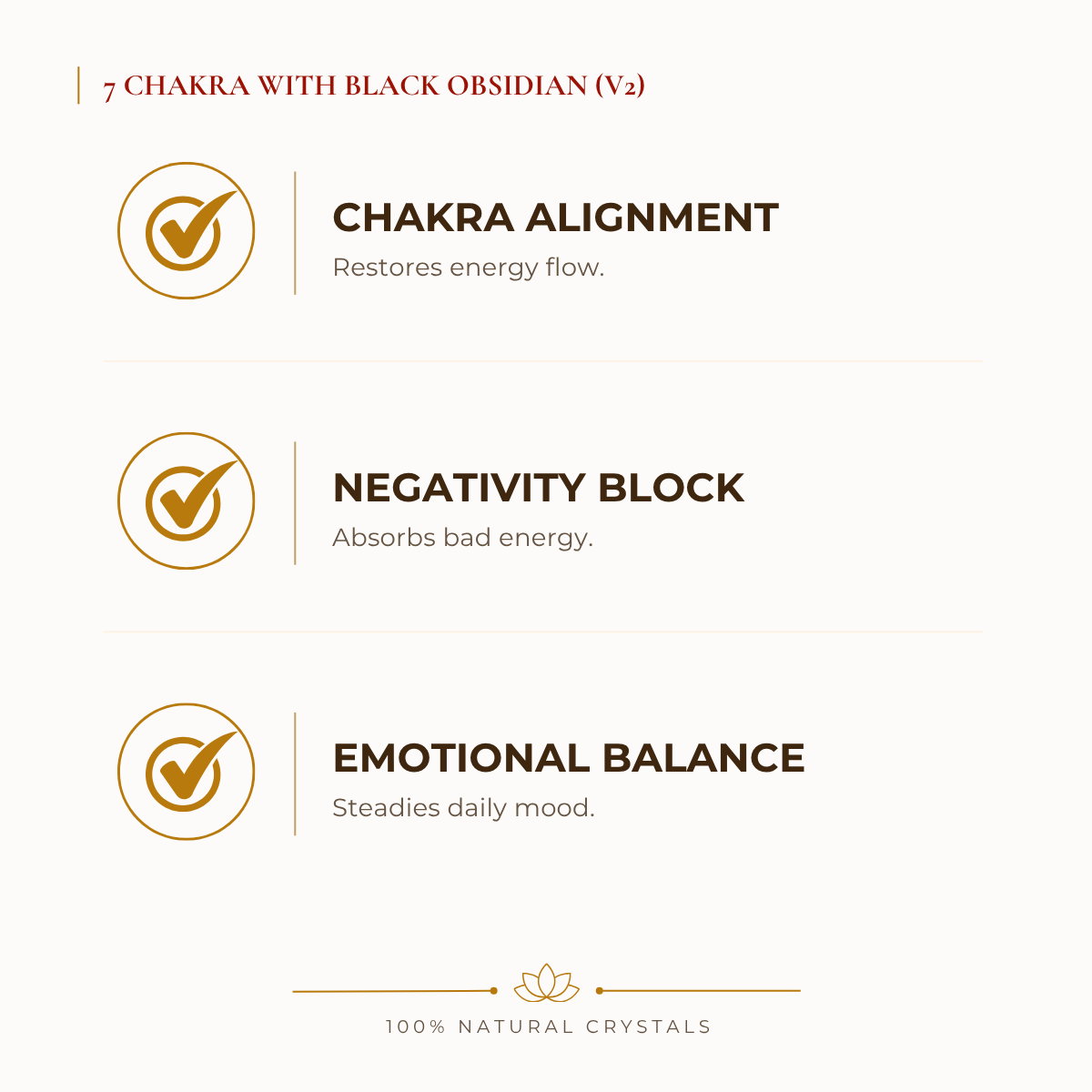 7 Chakra with Black Obsidian Bracelet - Image 2
