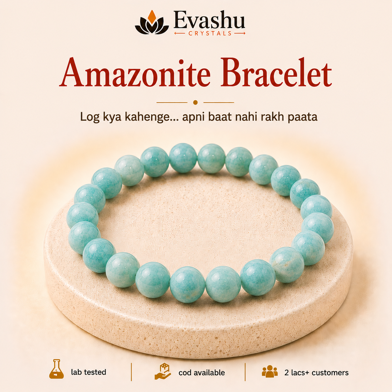 Natural Amazonite 8mm Bracelet for Truth