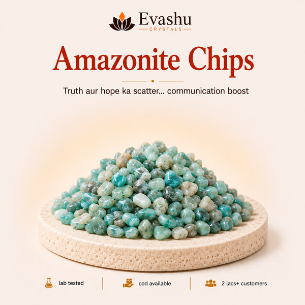 Natural Amazonite Crystal Chips for Courage