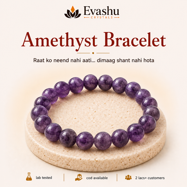 Natural Amethyst 8mm Bracelet for Intuition