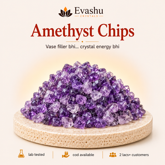 Natural Amethyst Crystal Chips for Calm