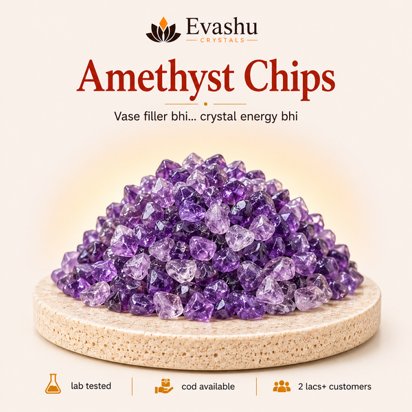 Natural Amethyst Crystal Chips for Calm
