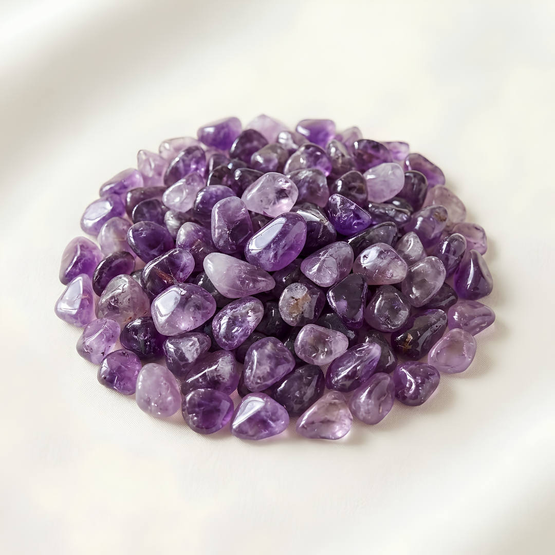 Natural Amethyst Crystal Chips for Calm