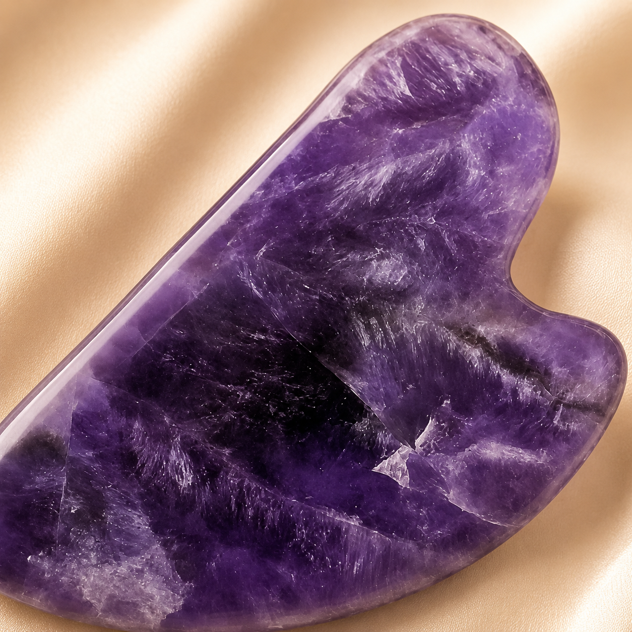 Natural Amethyst Gua Sha for Calm