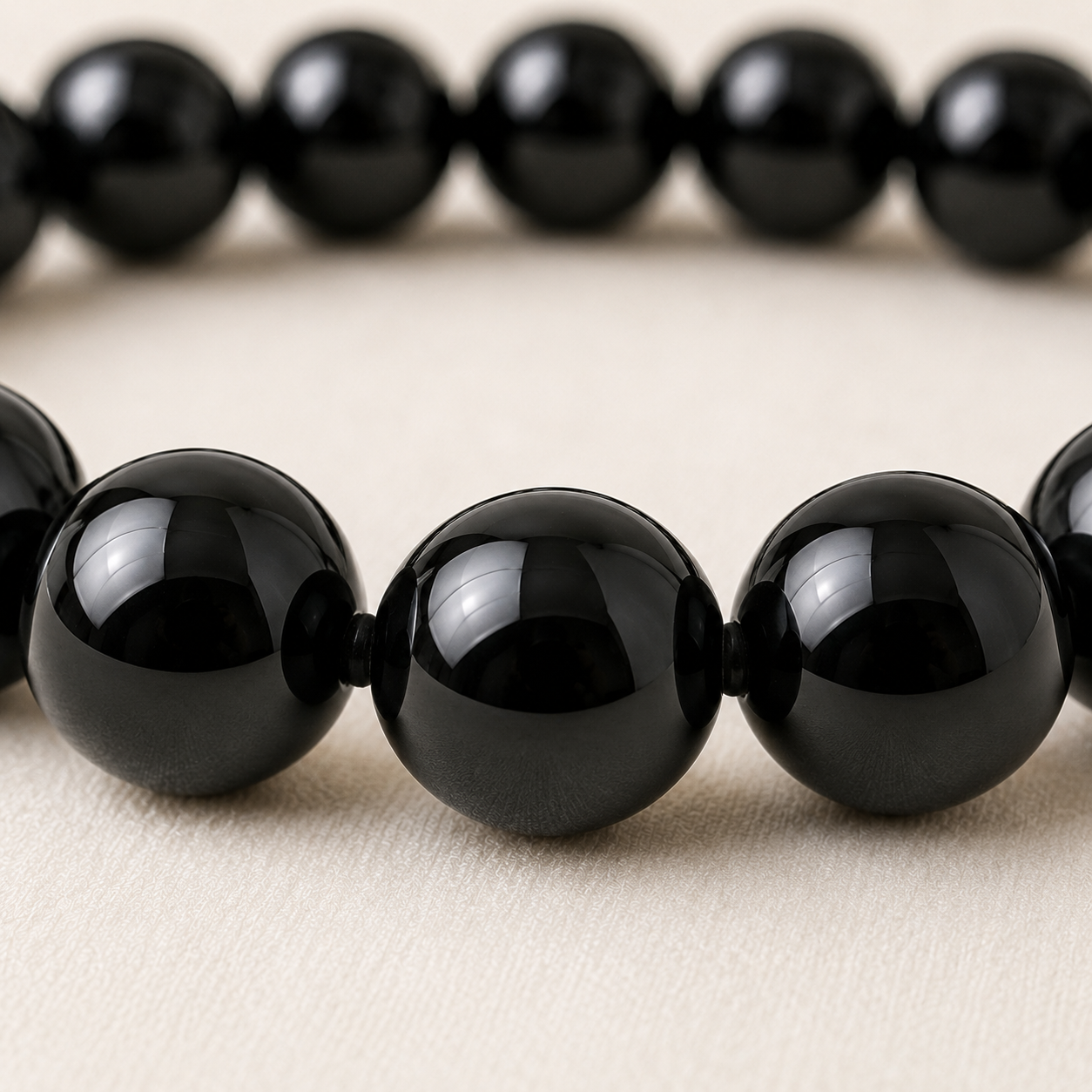 Natural Black Onyx 8mm Bracelet for Willpower