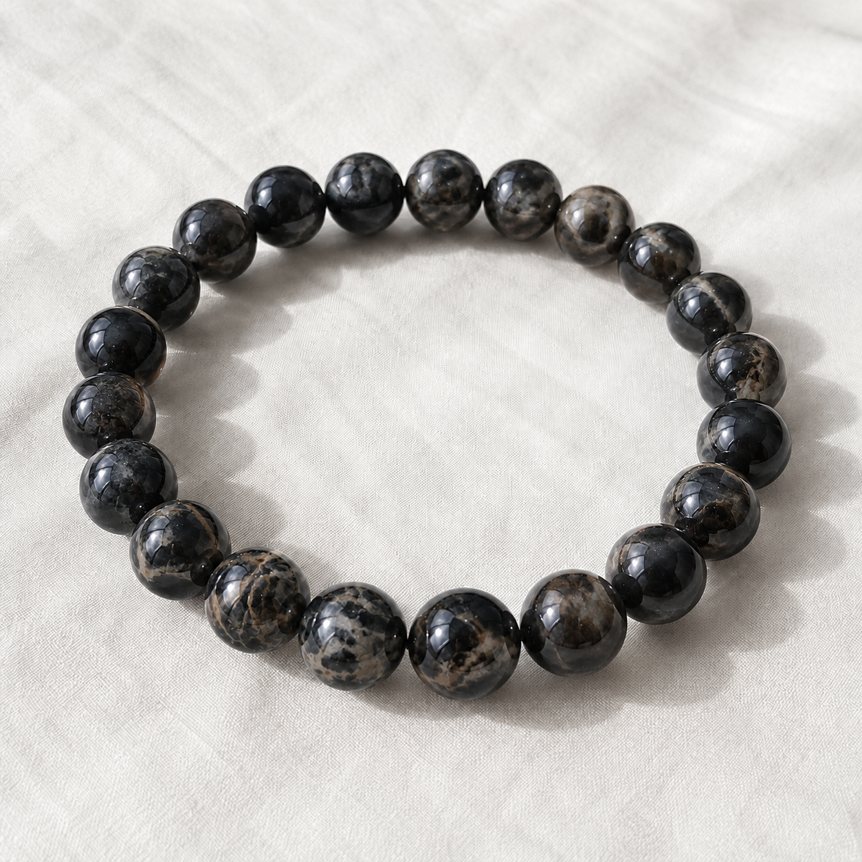 Natural Picasso Jasper & Black Picasso Bracelet for Strength