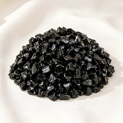 Natural Black Obsidian Crystal Chips for Protection