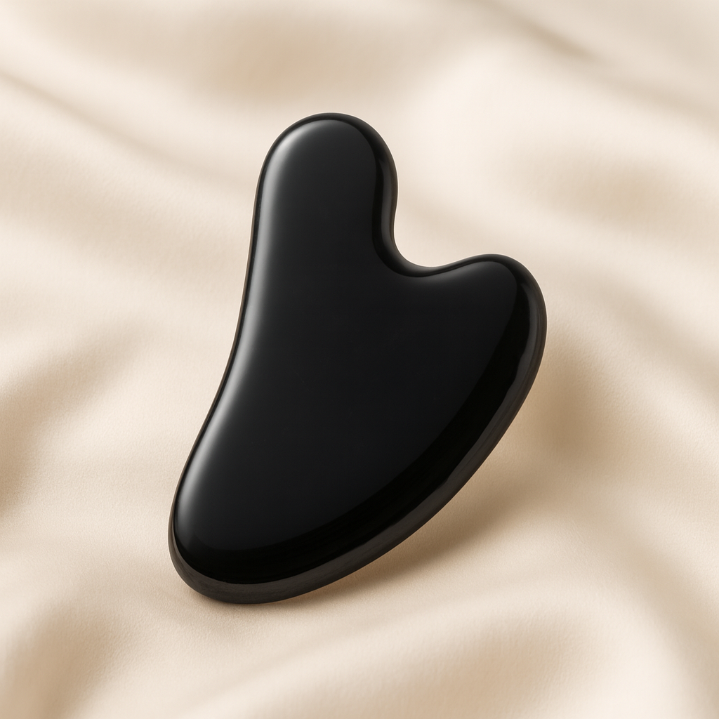 Natural Black Obsidian Gua Sha for Grounding