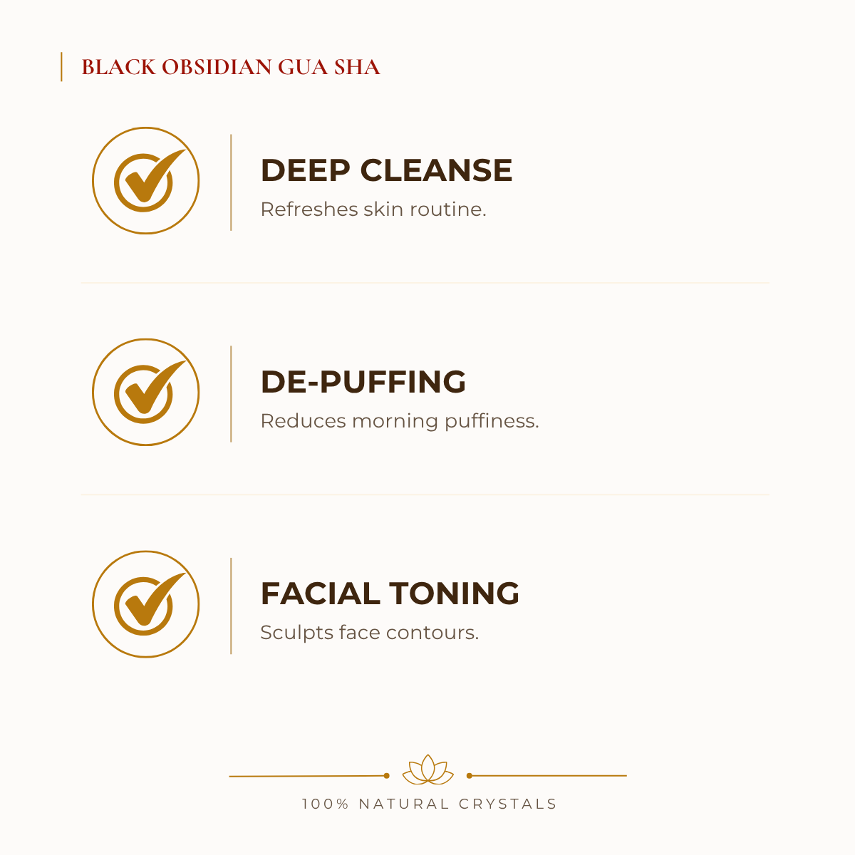 Natural Black Obsidian Gua Sha for Grounding