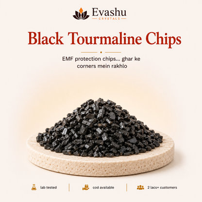 Natural Black Tourmaline Crystal Chips for Protection