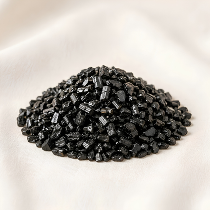 Natural Black Tourmaline Crystal Chips for Protection