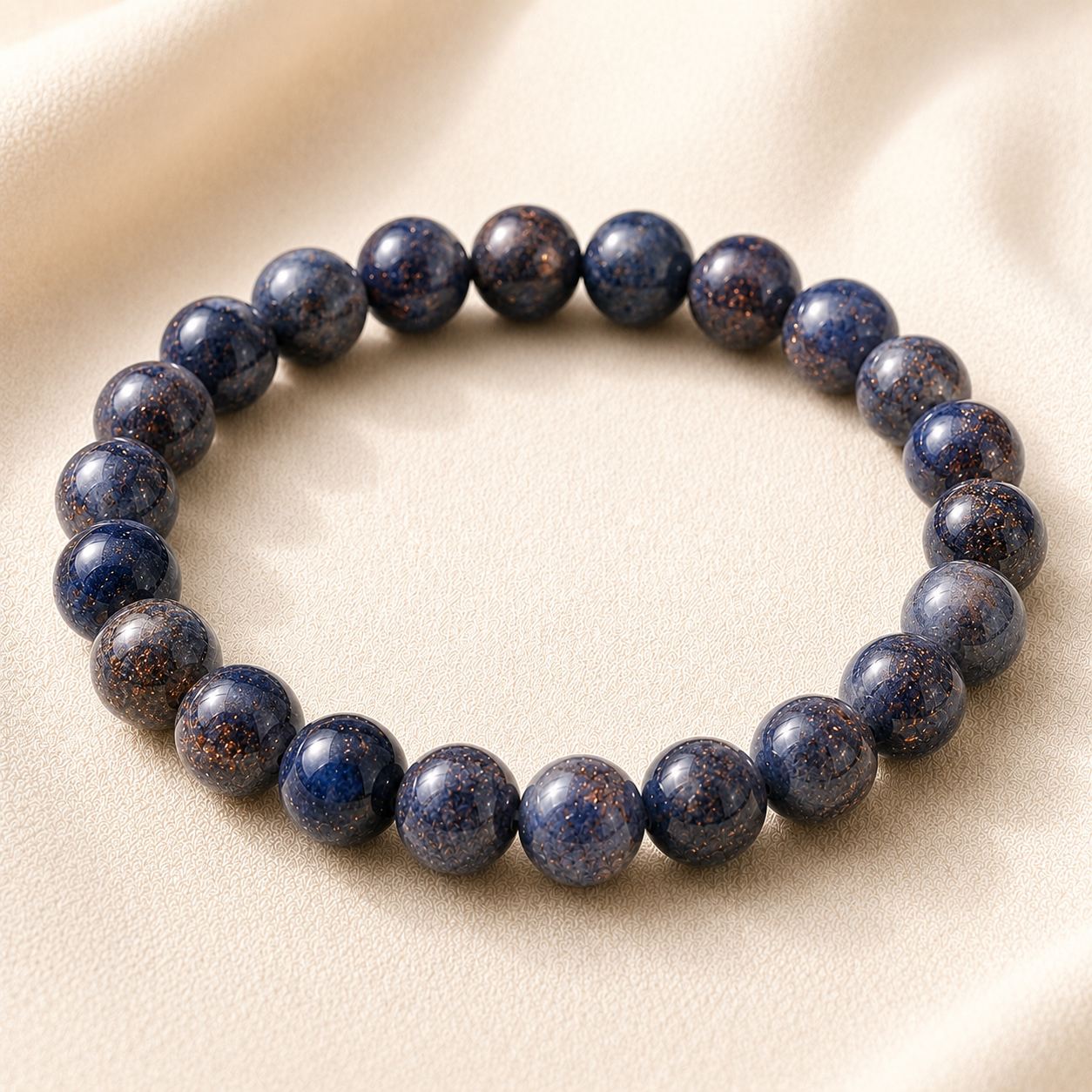 Natural Sunstone & Blue Sunstone Bracelet for Positivity