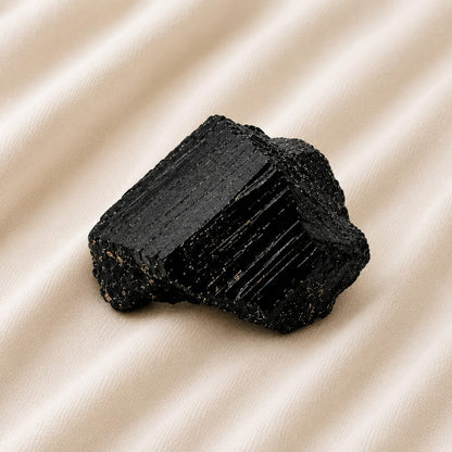 Natural Black Tourmaline Bead for Protection