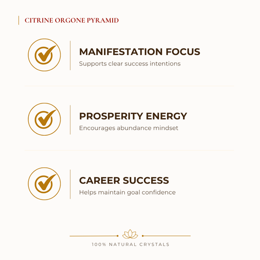 Natural Citrine Pyramid for Success