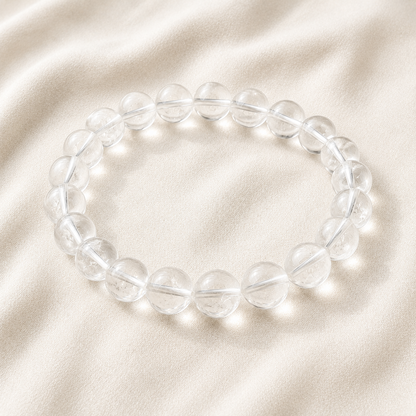 Natural Clear Quartz 8mm Bracelet for Clarity