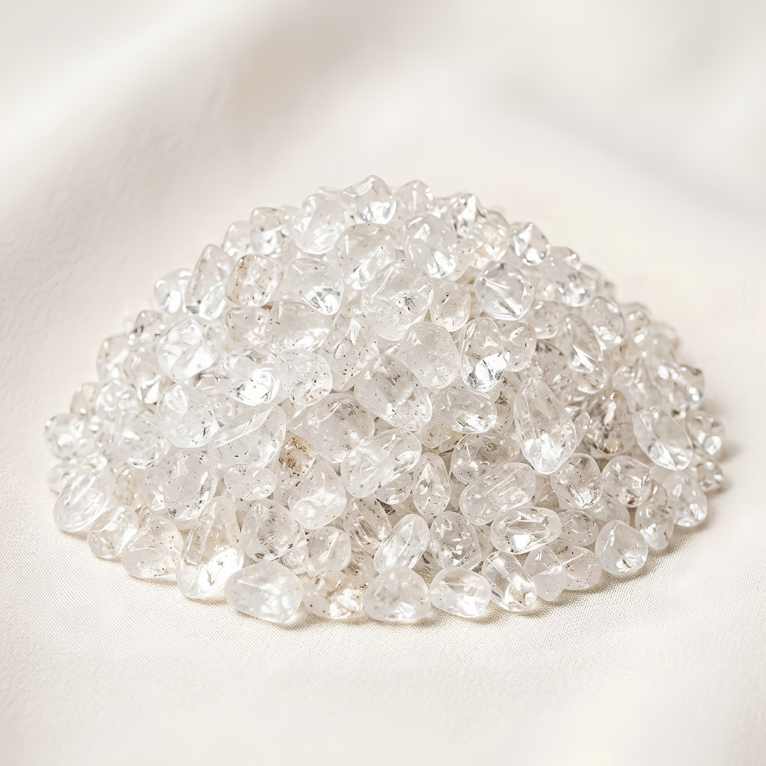 Natural Clear Quartz Crystal Chips for Clarity