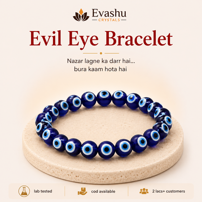 Natural Evil Eye 8mm Bracelet for Protection