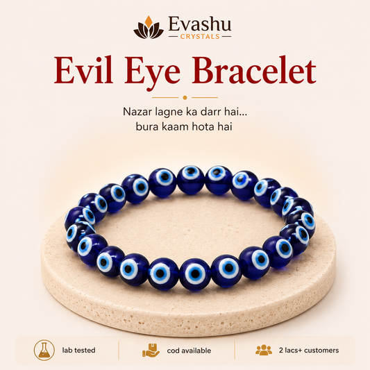 Natural Evil Eye 8mm Bracelet for Protection