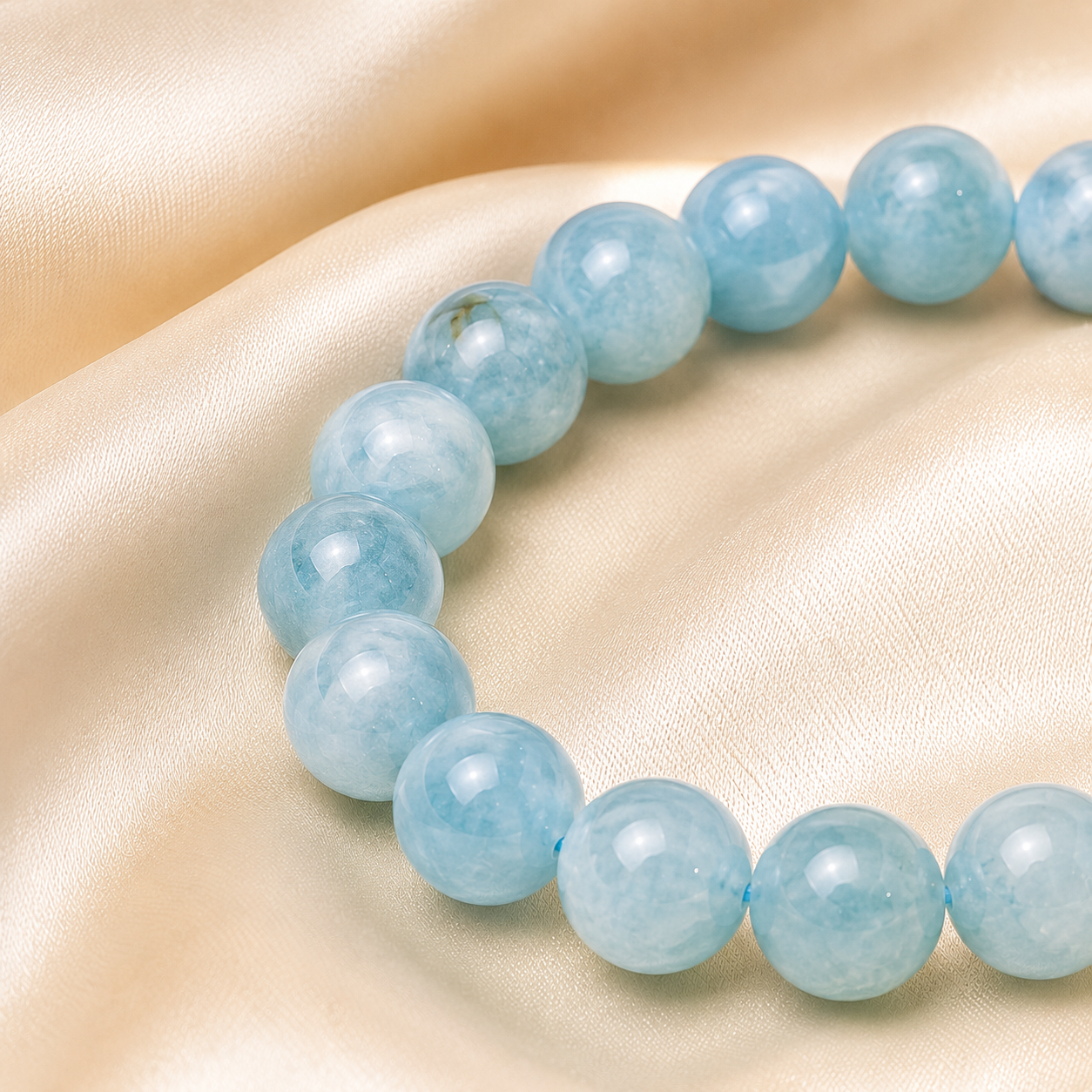 Natural Aquamarine 8mm Bracelet for Calm
