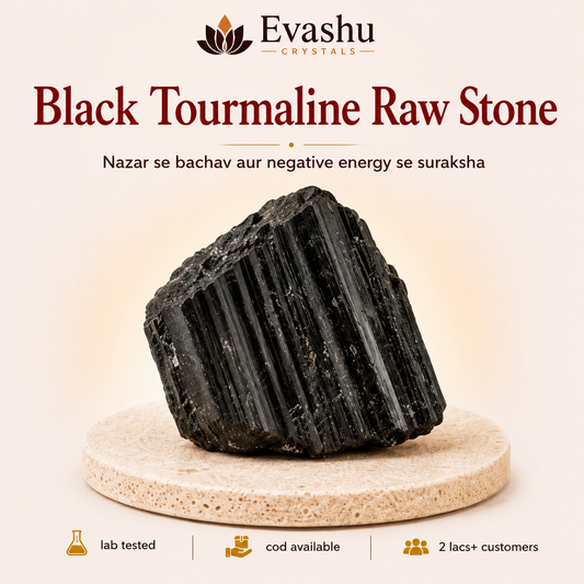 Natural Black Tourmaline Raw Stone for Grounding