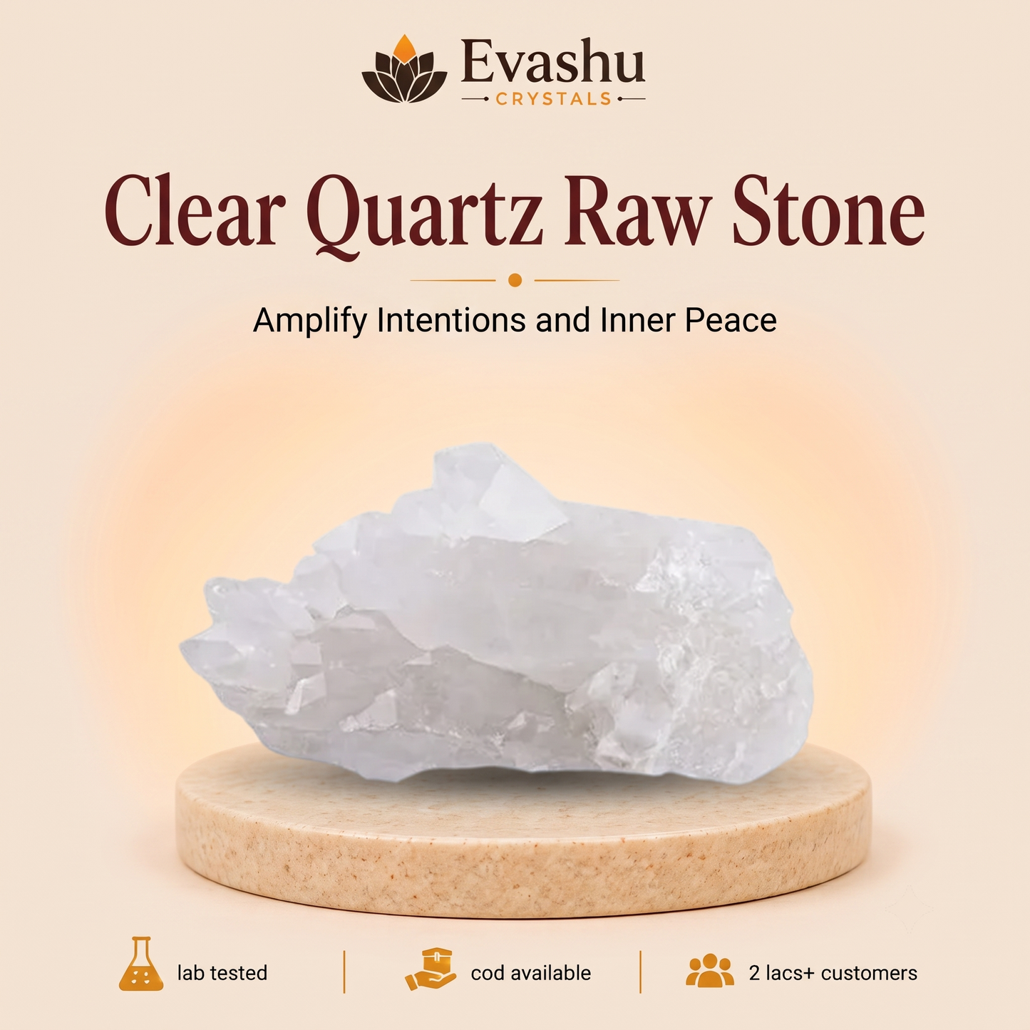 Natural Clear Quartz Raw Stone for Focus