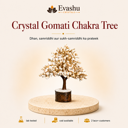 Natural Gomti Chakra Crystal Tree for Protection