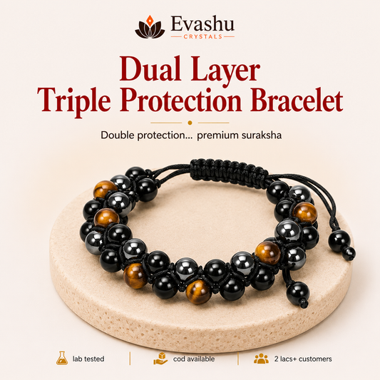 Natural Black Obsidian & Tiger Eye Bracelet for Protection