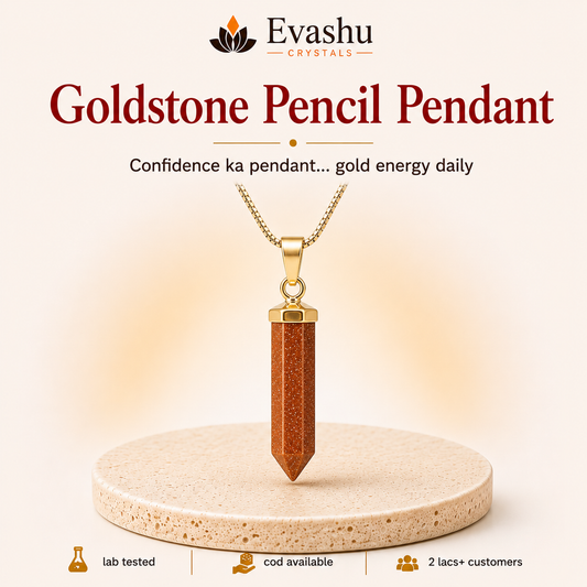 Goldstone Pencil Pendant for Ambition