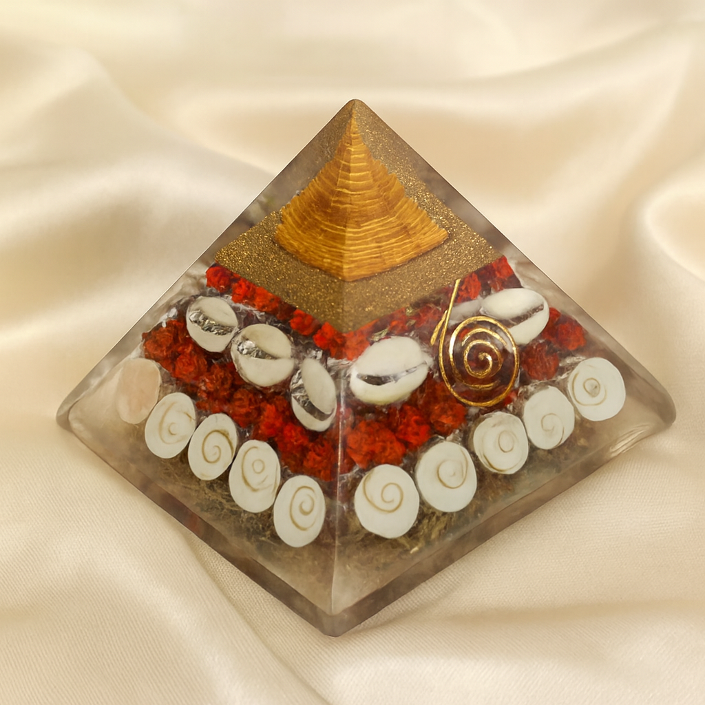 Natural Gomti Chakra Pyramid for Prosperity