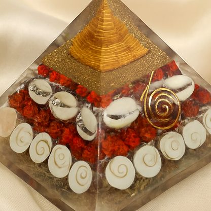Natural Gomti Chakra Pyramid for Prosperity