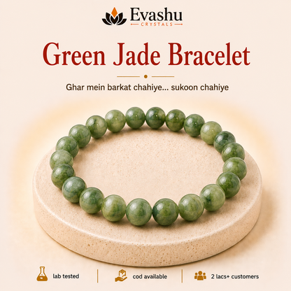 Natural Green Jade 8mm Bracelet for Harmony