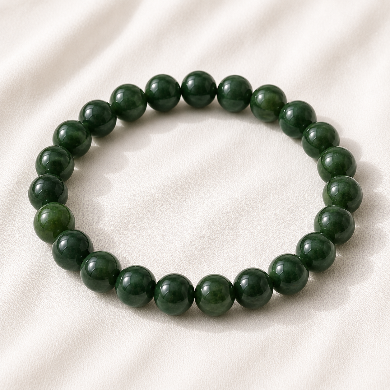 Natural Green Jade 8mm Bracelet for Harmony