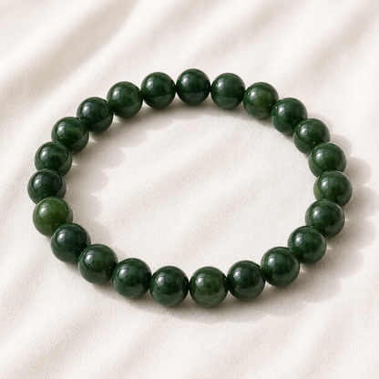 Natural Green Jade 8mm Bracelet for Harmony