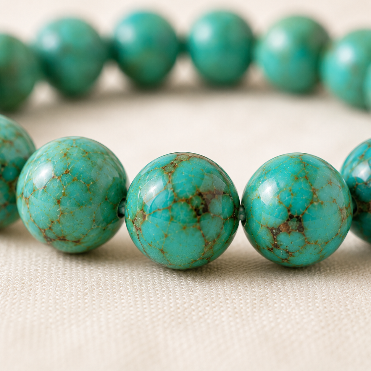 Natural Turquoise 8mm Bracelet for Protection