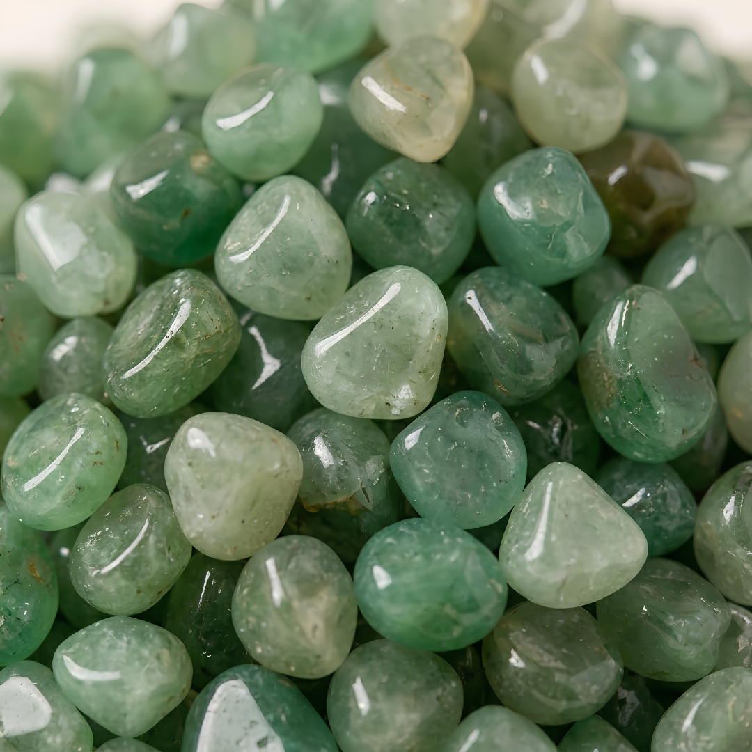 Natural Green Aventurine Crystal Chips for Growth