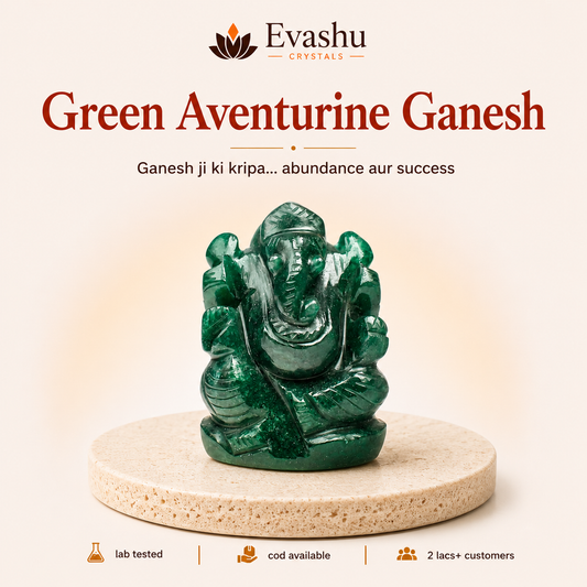 Natural Green Aventurine Ganesh Ring for Opportunity