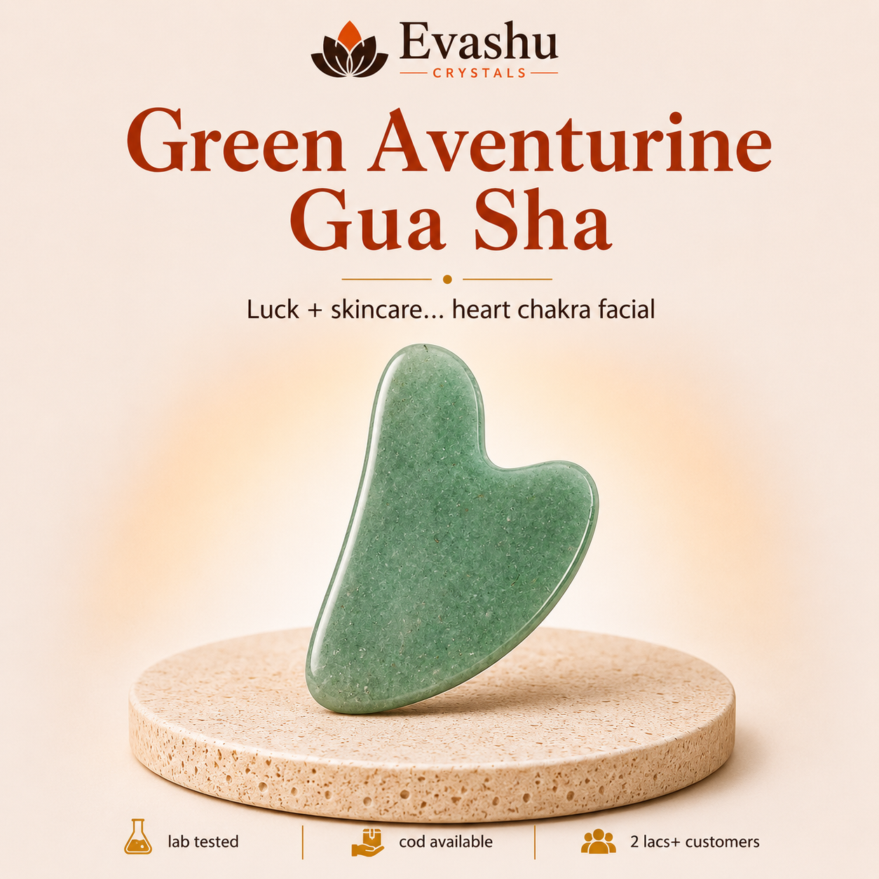 Natural Green Aventurine Gua Sha for Renewal