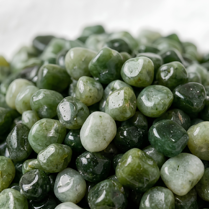 Natural Green Jade Crystal Chips for Harmony