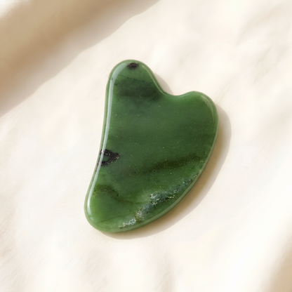 Natural Green Jade Gua Sha for Harmony