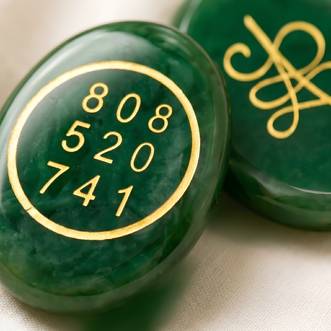 Natural Green Jade Zibu Coin for Good Fortune