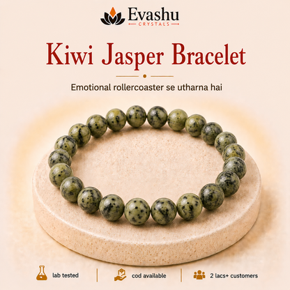 Natural Kiwi Jasper 8mm Bracelet for Nurturing