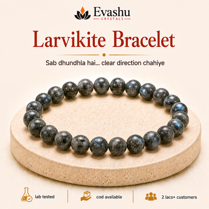 Natural Larvikite 8mm Bracelet for Protection